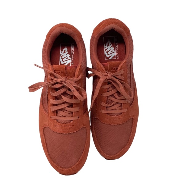 VANS Runner Sneakers Low Top Shoes Men's Size Casual Suede Red ALSU01646 - Picture 5 of 9